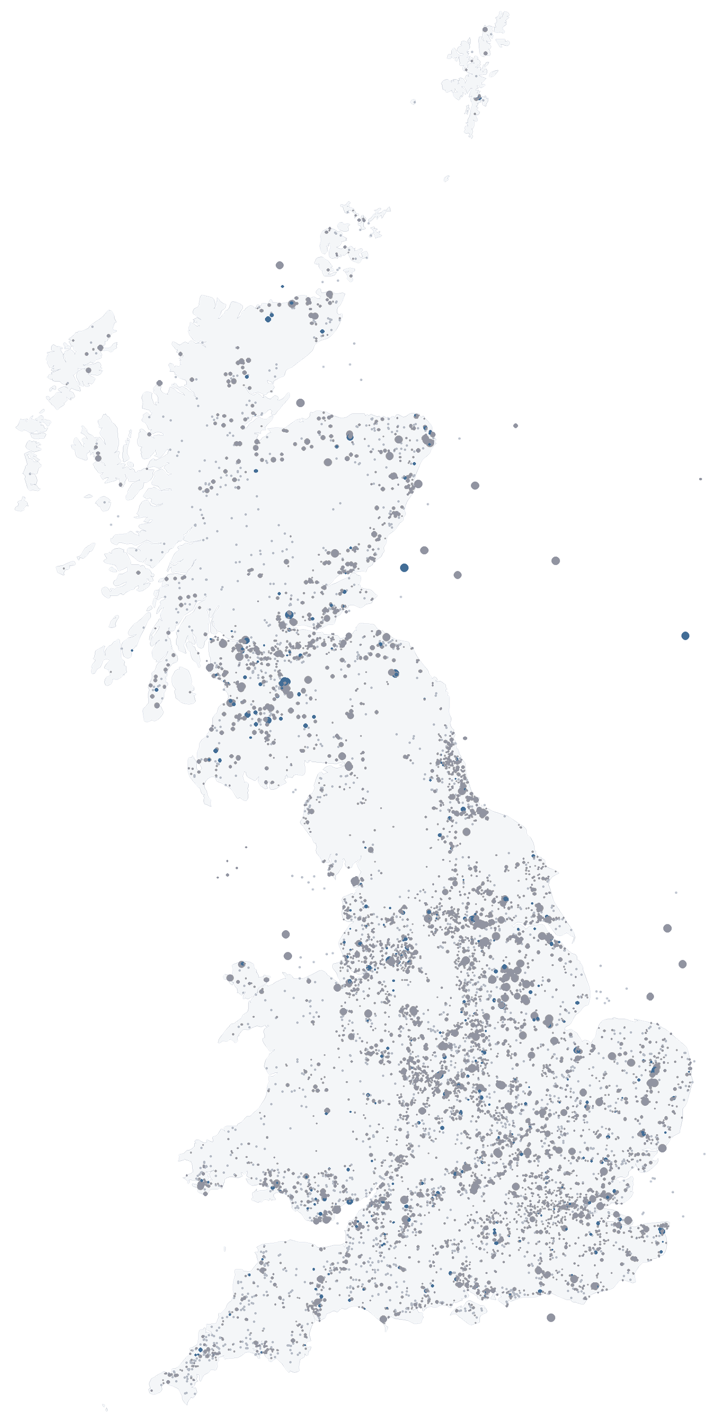 7,246 wind, solar and battery projects from DESNZ's planning database, July 2026.